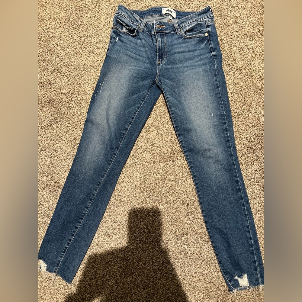 Paige cropped distressed jeans-Size 27